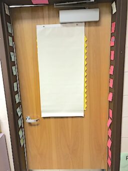 Doorframe Sticky Notes | MiddleWeb
