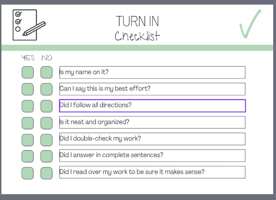 owens 3 5 checklist | MiddleWeb